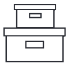 stacked moving boxes icon